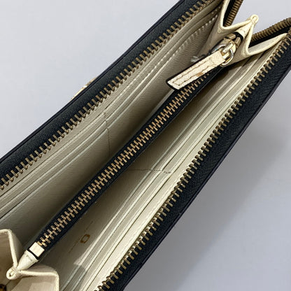 【中古品】【レディース】 MARC JACOBS マークジェイコブス 長財布 201-260424-WA-04-iwa カラー：ブラック グレー 万代Net店