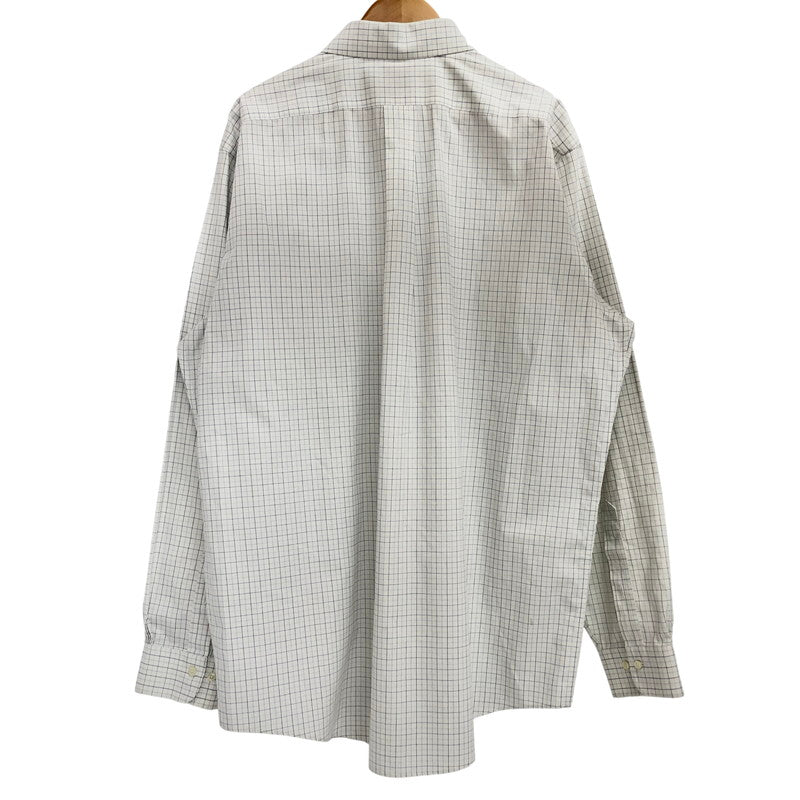 【現状渡し品】【メンズ】 Brooks Brothers ブルックスブラザーズ 90S L/S CHECK SHIRT チェックシャツ 長袖 トップス ヴィンテージ 146-260420-rs-03-fur サイズ：17-6/7 カラー：ホワイト/ブルー系 万代Net店