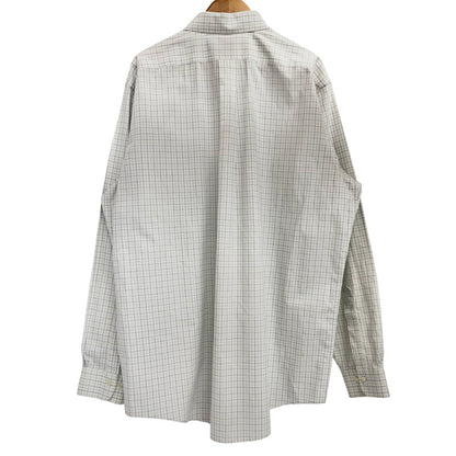 【現状渡し品】【メンズ】 Brooks Brothers ブルックスブラザーズ 90S L/S CHECK SHIRT チェックシャツ 長袖 トップス ヴィンテージ 146-260420-rs-03-fur サイズ：17-6/7 カラー：ホワイト/ブルー系 万代Net店