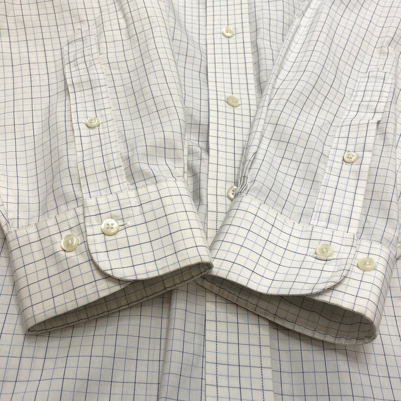 【現状渡し品】【メンズ】 Brooks Brothers ブルックスブラザーズ 90S L/S CHECK SHIRT チェックシャツ 長袖 トップス ヴィンテージ 146-260420-rs-03-fur サイズ：17-6/7 カラー：ホワイト/ブルー系 万代Net店