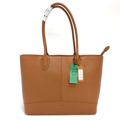 【中古美品】【メンズ/レディース】 JOYA ジョヤ COW LEATHER TOTE BAG J4010 トートバッグ 牛革 鞄 188-260929-rs-04-fur カラー：キャメル 万代Net店