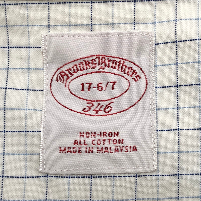 【現状渡し品】【メンズ】 Brooks Brothers ブルックスブラザーズ 90S L/S CHECK SHIRT チェックシャツ 長袖 トップス ヴィンテージ 146-260420-rs-03-fur サイズ：17-6/7 カラー：ホワイト/ブルー系 万代Net店