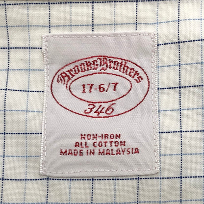 【現状渡し品】【メンズ】 Brooks Brothers ブルックスブラザーズ 90S L/S CHECK SHIRT チェックシャツ 長袖 トップス ヴィンテージ 146-260420-rs-03-fur サイズ：17-6/7 カラー：ホワイト/ブルー系 万代Net店