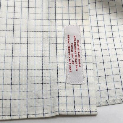 【現状渡し品】【メンズ】 Brooks Brothers ブルックスブラザーズ 90S L/S CHECK SHIRT チェックシャツ 長袖 トップス ヴィンテージ 146-260420-rs-03-fur サイズ：17-6/7 カラー：ホワイト/ブルー系 万代Net店