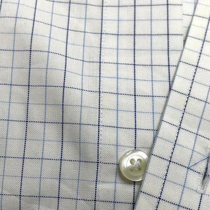 【現状渡し品】【メンズ】 Brooks Brothers ブルックスブラザーズ 90S L/S CHECK SHIRT チェックシャツ 長袖 トップス ヴィンテージ 146-260420-rs-03-fur サイズ：17-6/7 カラー：ホワイト/ブルー系 万代Net店
