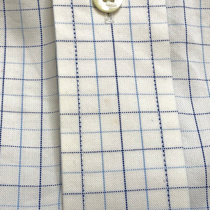 【現状渡し品】【メンズ】 Brooks Brothers ブルックスブラザーズ 90S L/S CHECK SHIRT チェックシャツ 長袖 トップス ヴィンテージ 146-260420-rs-03-fur サイズ：17-6/7 カラー：ホワイト/ブルー系 万代Net店