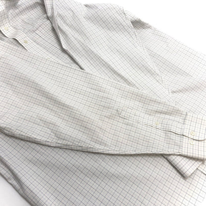 【現状渡し品】【メンズ】 Brooks Brothers ブルックスブラザーズ 90S L/S CHECK SHIRT チェックシャツ 長袖 トップス ヴィンテージ 146-260420-rs-03-fur サイズ：17-6/7 カラー：ホワイト/ブルー系 万代Net店