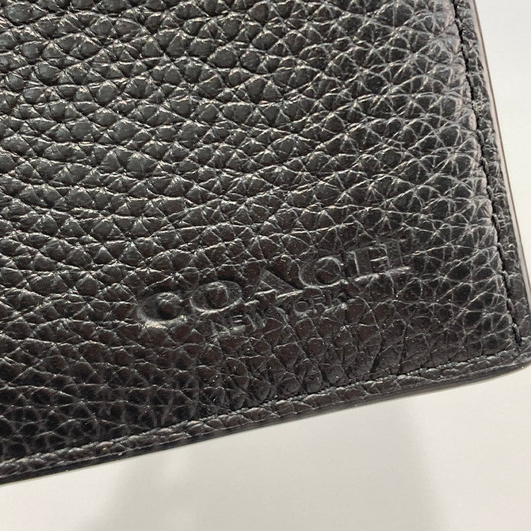 【中古品】【メンズ】 COACH コーチ CW354 レザー 長財布 本体のみ 201-260425-WA-01-iwa カラー：ブラック 万代Net店