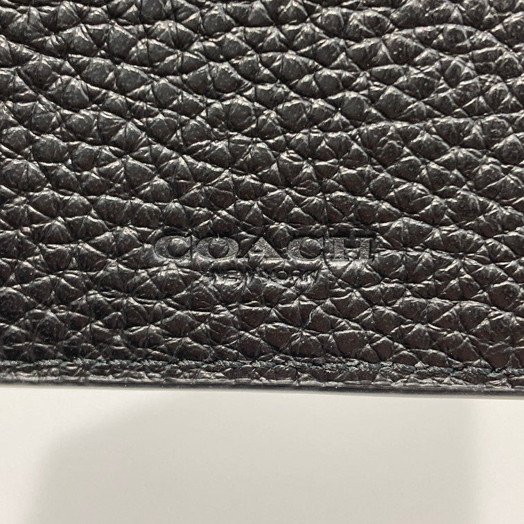 【中古品】【メンズ】 COACH コーチ CW354 レザー 長財布 本体のみ 201-260425-WA-01-iwa カラー：ブラック 万代Net店