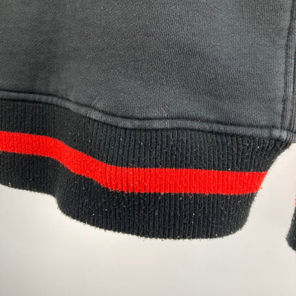 【中古品】【メンズ】 X-LARGE SNAP FRONT SWEAT HOODIE 0123203 ブルゾン 142-260106-WA-03-iwa サイズ：M カラー：ブラック レッド 万代Net店