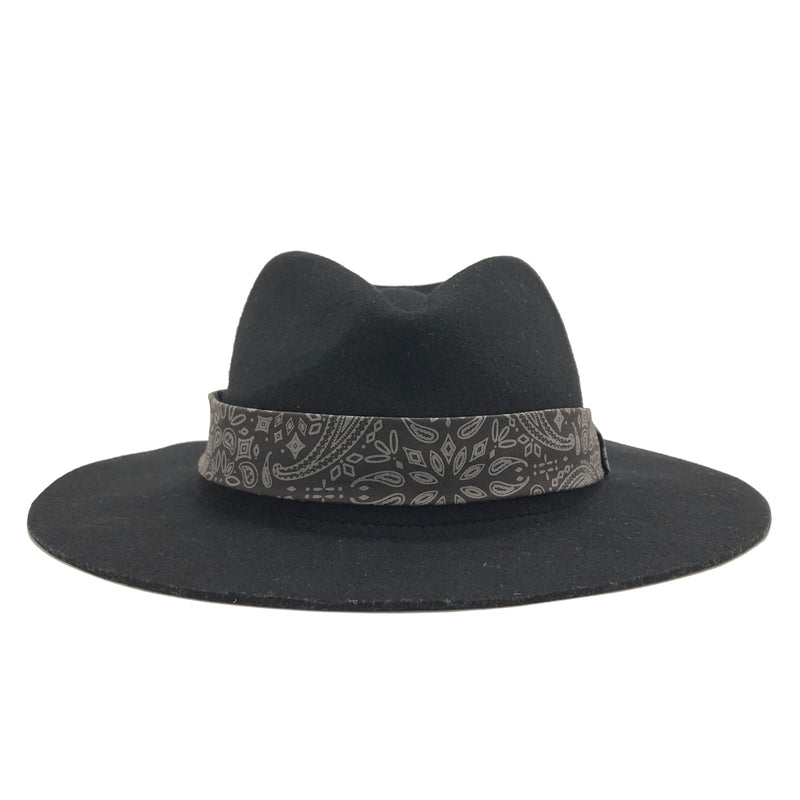 【中古品】【メンズ】 Subciety サブサエティ PAISELY RIBBON HAT 103-86171 ペイズリーリボンハット 帽子 185-260929-rs-05-fur サイズ：FREE カラー：ブラック 万代Net店