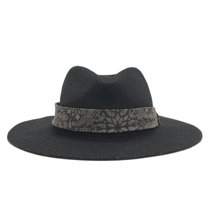 【中古品】【メンズ】 Subciety サブサエティ PAISELY RIBBON HAT 103-86171 ペイズリーリボンハット 帽子 185-260929-rs-05-fur サイズ：FREE カラー：ブラック 万代Net店