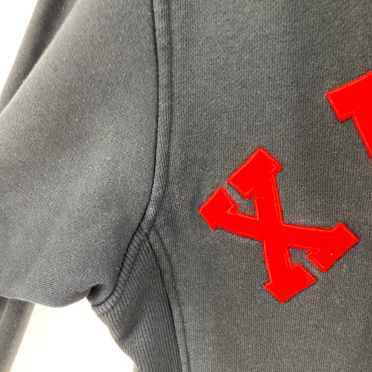 【中古品】【メンズ】 X-LARGE SNAP FRONT SWEAT HOODIE 0123203 ブルゾン 142-260106-WA-03-iwa サイズ：M カラー：ブラック レッド 万代Net店