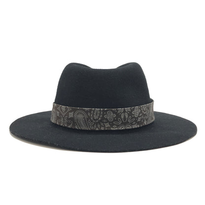 【中古品】【メンズ】 Subciety サブサエティ PAISELY RIBBON HAT 103-86171 ペイズリーリボンハット 帽子 185-260929-rs-05-fur サイズ：FREE カラー：ブラック 万代Net店