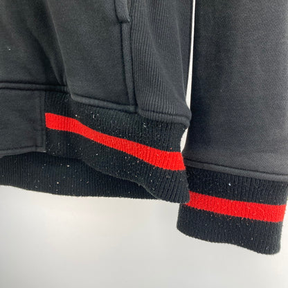 【中古品】【メンズ】 X-LARGE SNAP FRONT SWEAT HOODIE 0123203 ブルゾン 142-260106-WA-03-iwa サイズ：M カラー：ブラック レッド 万代Net店