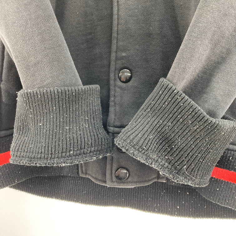 【中古品】【メンズ】 X-LARGE SNAP FRONT SWEAT HOODIE 0123203 ブルゾン 142-260106-WA-03-iwa サイズ：M カラー：ブラック レッド 万代Net店