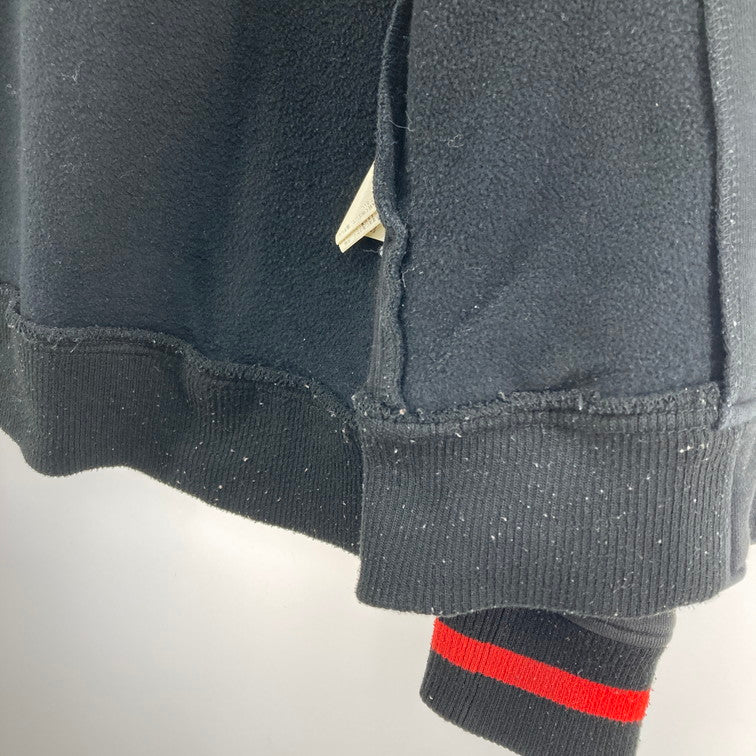 【中古品】【メンズ】 X-LARGE SNAP FRONT SWEAT HOODIE 0123203 ブルゾン 142-260106-WA-03-iwa サイズ：M カラー：ブラック レッド 万代Net店