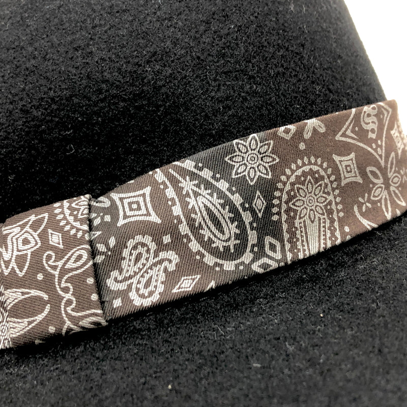 【中古品】【メンズ】 Subciety サブサエティ PAISELY RIBBON HAT 103-86171 ペイズリーリボンハット 帽子 185-260929-rs-05-fur サイズ：FREE カラー：ブラック 万代Net店