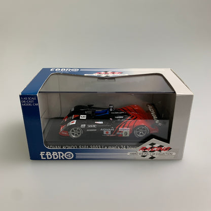【現状渡し品】 EBBR エブロ 1/43 童夢 Ｓ101 無限 LM 2003 #9 ミニカー 061-260427-AS-3-min 万代Net店