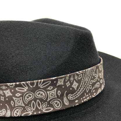 【中古品】【メンズ】 Subciety サブサエティ PAISELY RIBBON HAT 103-86171 ペイズリーリボンハット 帽子 185-260929-rs-05-fur サイズ：FREE カラー：ブラック 万代Net店