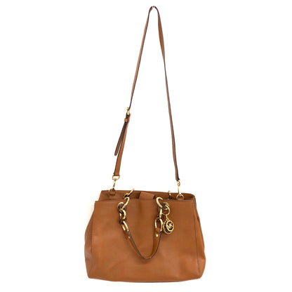 【現状渡し品】【レディース】 MICHAEL KORS マイケルコース Cynthia ミディアム サッチェル 30S3TCYS2L ハンドバッグ ショルダーバッグ 鞄 188-260929-rs-06-fur カラー：ブラウン 万代Net店