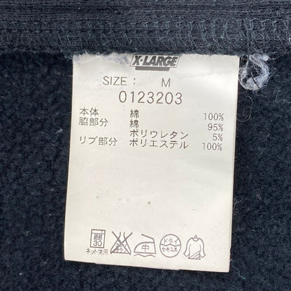 【中古品】【メンズ】 X-LARGE SNAP FRONT SWEAT HOODIE 0123203 ブルゾン 142-260106-WA-03-iwa サイズ：M カラー：ブラック レッド 万代Net店