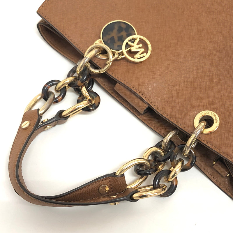 【現状渡し品】【レディース】 MICHAEL KORS マイケルコース Cynthia ミディアム サッチェル 30S3TCYS2L ハンドバッグ ショルダーバッグ 鞄 188-260929-rs-06-fur カラー：ブラウン 万代Net店