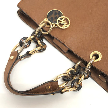 【現状渡し品】【レディース】 MICHAEL KORS マイケルコース Cynthia ミディアム サッチェル 30S3TCYS2L ハンドバッグ ショルダーバッグ 鞄 188-260929-rs-06-fur カラー：ブラウン 万代Net店