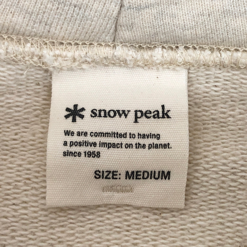 【中古品】【メンズ】 snow peak スノーピーク RECYCLED COTTON PULLOVER HOODIE SW-22SU402 フーディ パーカー 長袖 トップス 144-260708-rs-02-fur サイズ：M カラー：オートミール 万代Net店