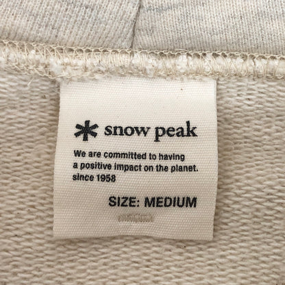 【中古品】【メンズ】 snow peak スノーピーク RECYCLED COTTON PULLOVER HOODIE SW-22SU402 フーディ パーカー 長袖 トップス 144-260708-rs-02-fur サイズ：M カラー：オートミール 万代Net店