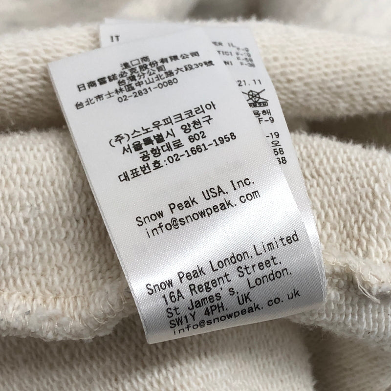 【中古品】【メンズ】 snow peak スノーピーク RECYCLED COTTON PULLOVER HOODIE SW-22SU402 フーディ パーカー 長袖 トップス 144-260708-rs-02-fur サイズ：M カラー：オートミール 万代Net店