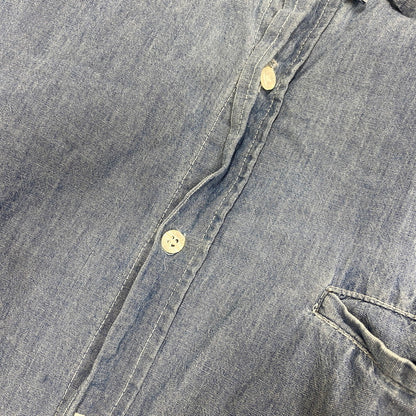 【中古品】【メンズ】 OLD STUSSY オールド ステューシー USA製 CHAMBRAY LS SHIRT シャンブレー ロングスリーブ シャツ トップス 142-260822-kh-02-izu サイズ：M カラー：ライトブルー 万代Net店