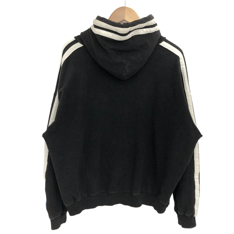 【現状渡し品】【メンズ】 LYFT リフト 2WAY STRETCH 2 LINE WARM PULLOVER HOODIE M-PK-0298 フーディ パーカー 2ライン 長袖 トップス 142-260708-rs-03-fur サイズ：M カラー：ブラック 万代Net店
