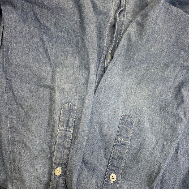 【中古品】【メンズ】 OLD STUSSY オールド ステューシー USA製 CHAMBRAY LS SHIRT シャンブレー ロングスリーブ シャツ トップス 142-260822-kh-02-izu サイズ：M カラー：ライトブルー 万代Net店