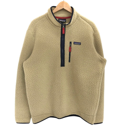 【現状渡し品】【メンズ】 patagonia パタゴニア STY22810FA18 フリースジャケット ボアジャケット プルオーバー ハーフジップ アウター アウトドア系 144-251114-rs-03-fur サイズ：L カラー：ベージュ系 万代Net店