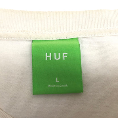 【現状渡し品】【メンズ】 HUF ハフ REGIONAL LS TEE 長袖 Tシャツ ロンT バックプリント トップス 古着 142-261005-rs-02-fur サイズ：L カラー：ホワイト 万代Net店