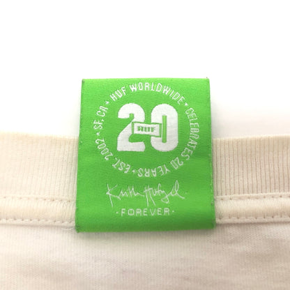 【現状渡し品】【メンズ】 HUF ハフ REGIONAL LS TEE 長袖 Tシャツ ロンT バックプリント トップス 古着 142-261005-rs-02-fur サイズ：L カラー：ホワイト 万代Net店