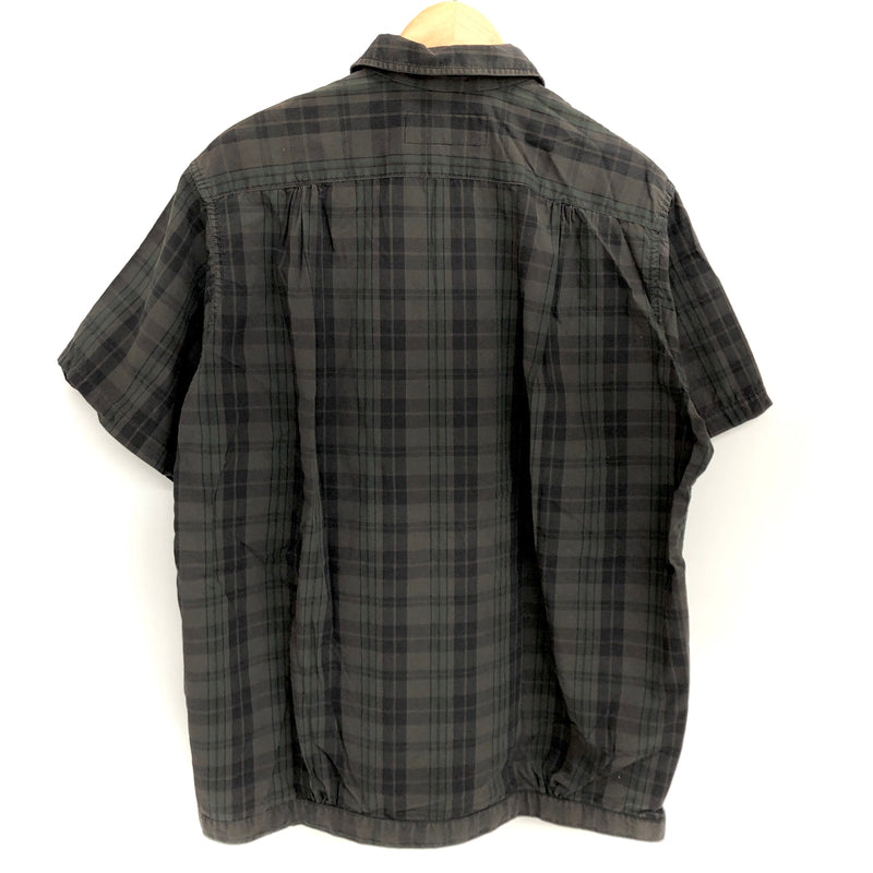 【中古品】【メンズ】 NEPENTHES ネペンテス S/S CHECK SHIRT 半袖 チェックシャツ ポケット トップス 140-260708-rs-04-fur サイズ：M カラー：カーキ/グリーン系 万代Net店