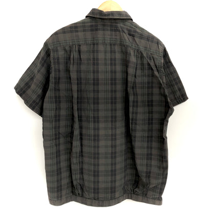 【中古品】【メンズ】 NEPENTHES ネペンテス S/S CHECK SHIRT 半袖 チェックシャツ ポケット トップス 140-260708-rs-04-fur サイズ：M カラー：カーキ/グリーン系 万代Net店