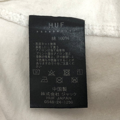 【現状渡し品】【メンズ】 HUF ハフ REGIONAL LS TEE 長袖 Tシャツ ロンT バックプリント トップス 古着 142-261005-rs-02-fur サイズ：L カラー：ホワイト 万代Net店