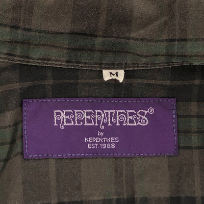 【中古品】【メンズ】 NEPENTHES ネペンテス S/S CHECK SHIRT 半袖 チェックシャツ ポケット トップス 140-260708-rs-04-fur サイズ：M カラー：カーキ/グリーン系 万代Net店