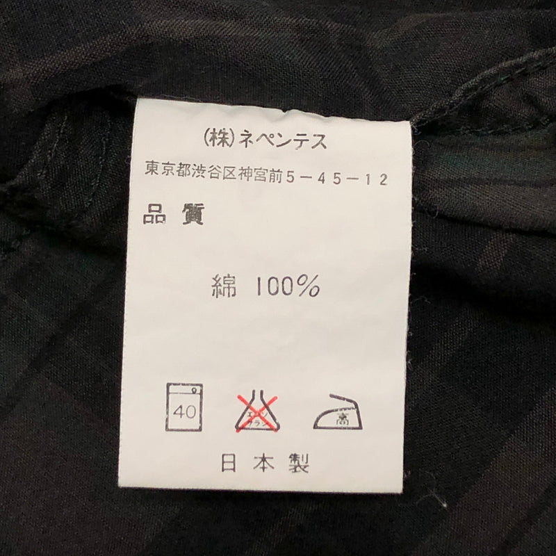 【中古品】【メンズ】 NEPENTHES ネペンテス S/S CHECK SHIRT 半袖 チェックシャツ ポケット トップス 140-260708-rs-04-fur サイズ：M カラー：カーキ/グリーン系 万代Net店