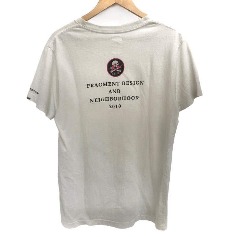 【現状渡し品】【メンズ】 NEIGHBORHOOD × FRAGMENT DESIGN ネイバーフッド S/S TEE 半袖 Tシャツ トップス 古着 142-260708-rs-05-fur サイズ：3 カラー：ホワイト 万代Net店