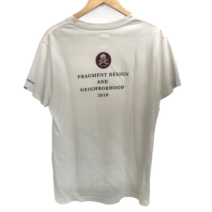 【現状渡し品】【メンズ】 NEIGHBORHOOD × FRAGMENT DESIGN ネイバーフッド S/S TEE 半袖 Tシャツ トップス 古着 142-260708-rs-05-fur サイズ：3 カラー：ホワイト 万代Net店