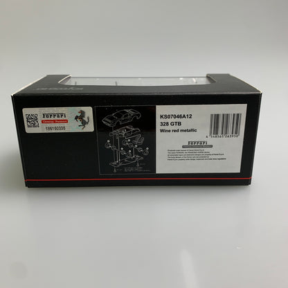 【現状渡し品】 KYOSHO 京商 1/64 フェラーリ 328GTB(ワインレッド) [KS07046A12] ミニカー 061-260427-AS-10-min 万代Net店