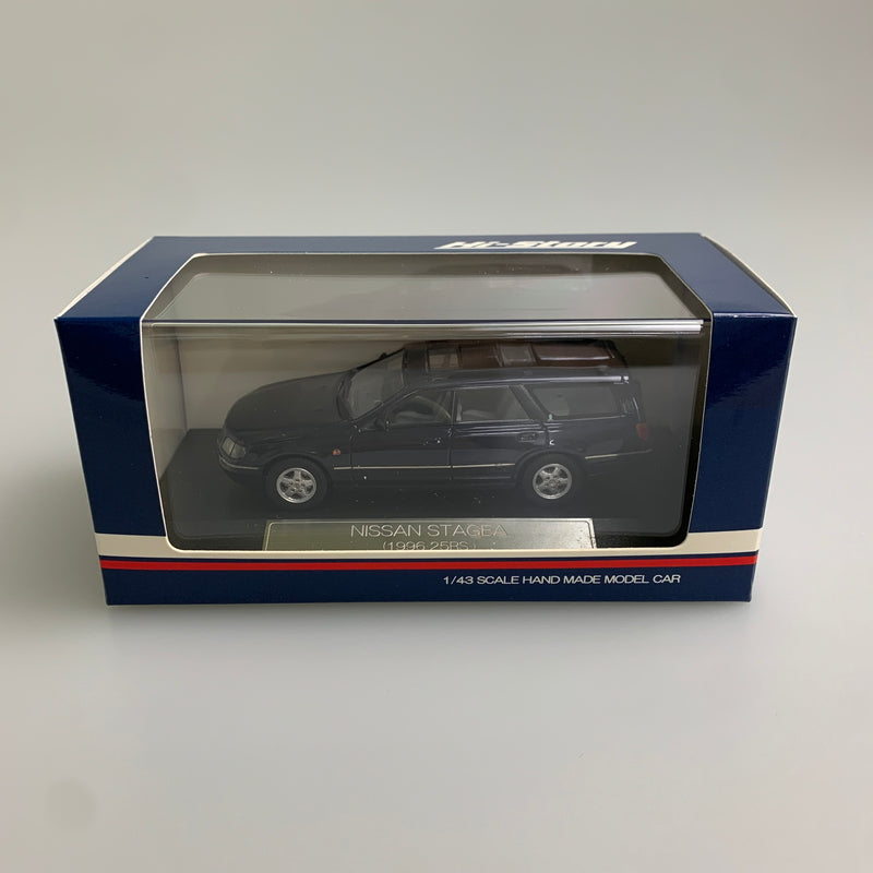 【現状渡し品】 Hi-Story ハイストーリー 1/43 NISSAN STAGEA 1996 25RS(ダークブルーパール) ニッサン ステージア ミニカー 061-260427-AS-11-min 万代Net店