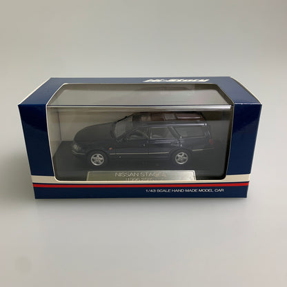 【現状渡し品】 Hi-Story ハイストーリー 1/43 NISSAN STAGEA 1996 25RS(ダークブルーパール) ニッサン ステージア ミニカー 061-260427-AS-11-min 万代Net店