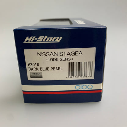 【現状渡し品】 Hi-Story ハイストーリー 1/43 NISSAN STAGEA 1996 25RS(ダークブルーパール) ニッサン ステージア ミニカー 061-260427-AS-11-min 万代Net店