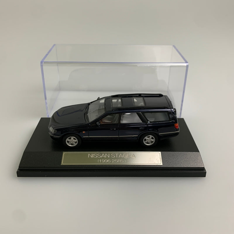 【現状渡し品】 Hi-Story ハイストーリー 1/43 NISSAN STAGEA 1996 25RS(ダークブルーパール) ニッサン ステージア ミニカー 061-260427-AS-11-min 万代Net店