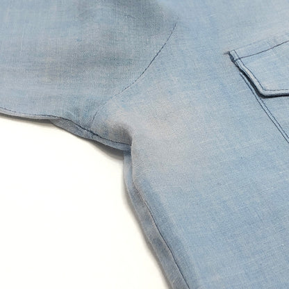 【ジャンク品】【メンズ】 USED US NAVY 80S CHAMBRAY TYPE2 長袖 シャツ トップス 古着 ヴィンテージ 146-260708-rs-08-fur サイズ：不明 カラー：ライトブルー 万代Net店